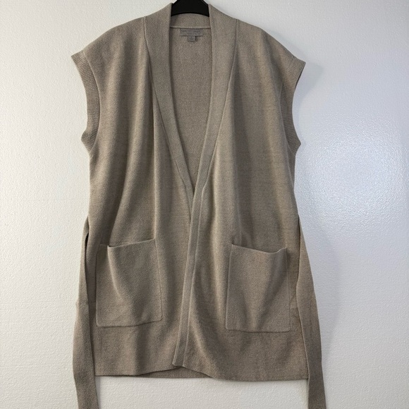 Barefoot Dream Cozy Chic Ultra Lite Waist Tie Vest Women Size S Comfy Pewter - Picture 5 of 12